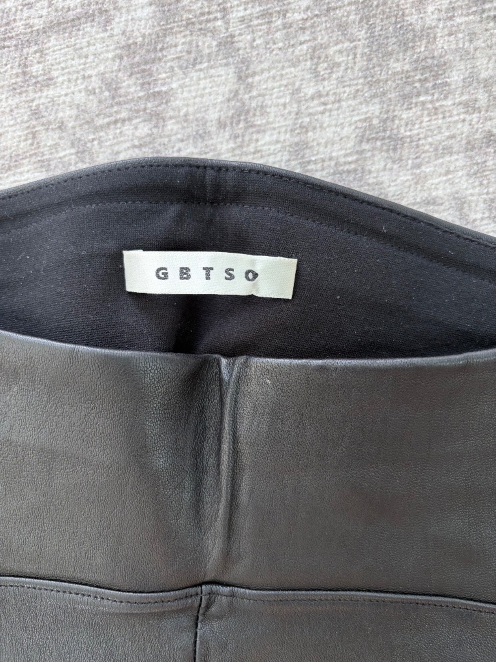 Getting Back to Square One (GBTSO) Iconic Leather Legging in black, size S